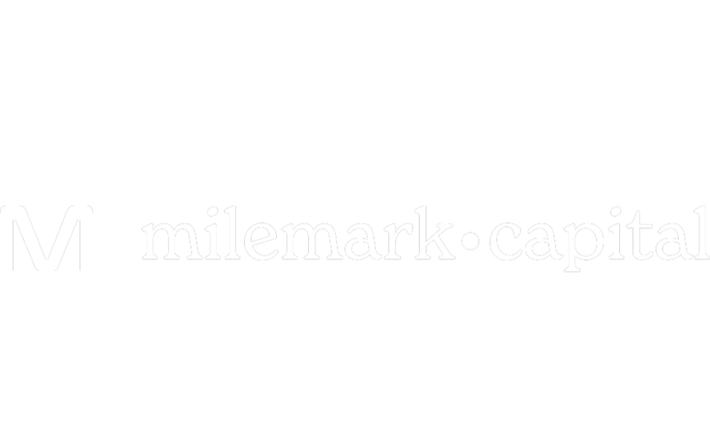 Logo of Milemark Capital with a stylized 'M' and the words 'milemark capital' in lowercase.